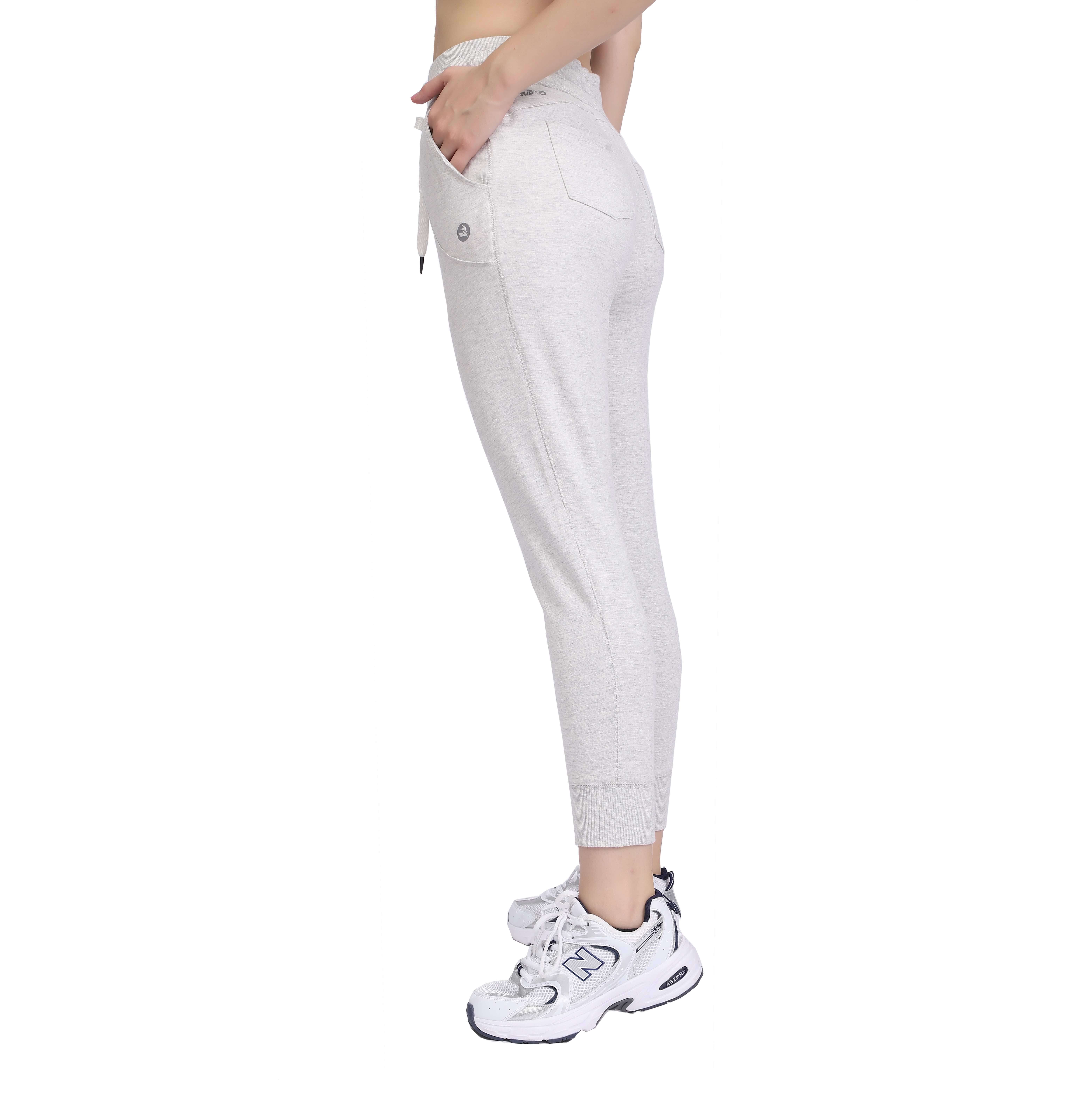 Pantalones de chándal atléticos para mujer con cordón y bolsillos