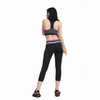Capri ajustado con cintura de bloque de color Cool Touch para mujer